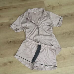 Victoria's Secret Pink Satin Pajama Set